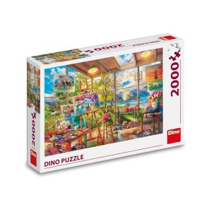 Dino: Painting Studio (2000) legpuzzel