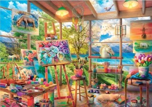 Dino: Painting Studio (2000) legpuzzel