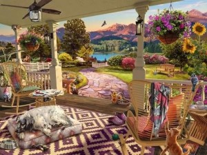 Ravensburger: Cosy Front Porch (750XL) legpuzzel