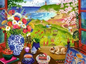 Ravensburger: Seaside Window View (100XL) legpuzzel