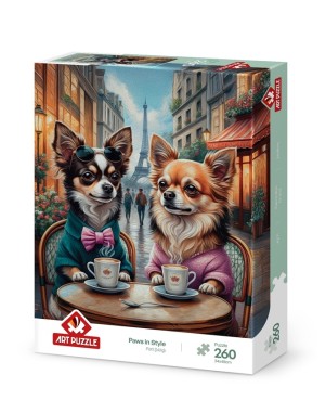 Art Puzzle: Paws in Style (260XL) verticale puzzel
