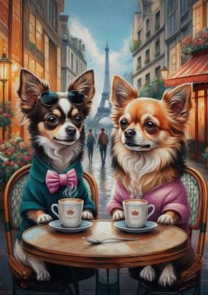 Art Puzzle: Paws in Style (260XL) verticale puzzel