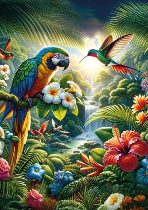 Art Puzzle: Tropical Dream (260XL) verticale puzzel