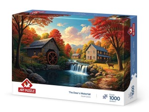 Art Puzzle: The Deer's Waterfall (1000) legpuzzel