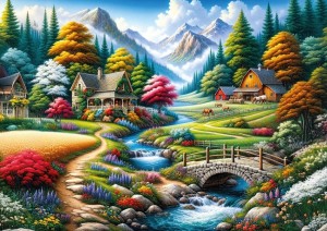 Art Puzzle: Field of Colors (260XL) legpuzzel