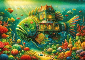 Art Puzzle: The Fish House (1000) legpuzzel
