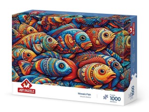 Art Puzzle: Mosaic Fish (1000) legpuzzel