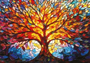 Art Puzzle: Mosaic Tree of Life (1000) legpuzzel