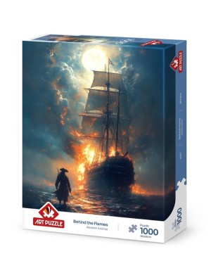 Art Puzzle: Behind the Flames (1000) verticale puzzel