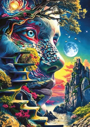 Art Puzzle: Metamorphosis (1000) verticale puzzel