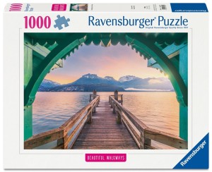 Ravensburger: Footbridge at Lac d'Annecy (1000) legpuzzel