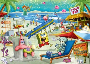 Ravensburger: Spongebob Squarepants Beach Fun at the Goo Lagoon (1000) puzzel