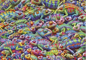 Educa: Chameleon Chaos (1000) legpuzzel