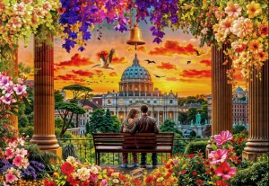 Bluebird: Rome for Two (1000) legpuzzel