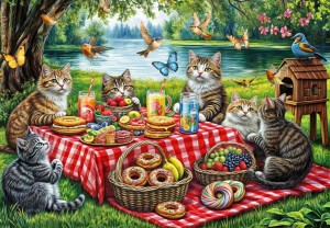Alipson: The Cats Picnic (1000) kattenpuzzel