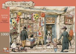 Puzzelman: Anton Pieck - Speelgoedwinkel Gele Harlekijn (1000) legpuzzel