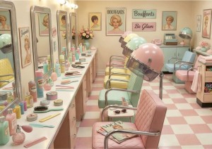 Educa: Retro Glam Salon (1000) legpuzzel