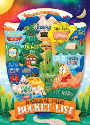 Cobble Hill: National Park Bucket List (500XL) verticale puzzel