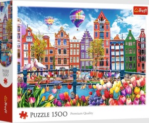 Trefl: Colorful Amsterdam (1500) legpuzzel
