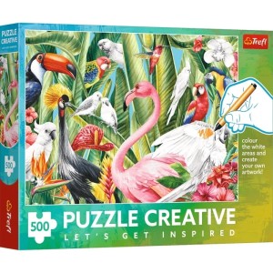 Trefl: Puzzle Creative - Paradise Birds (500) vogelpuzzel