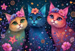 Alipson: Trio of Dreaming Cats (1000) kattenpuzzel