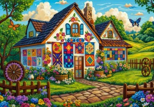 Alipson: Quilt House (1000) legpuzzel