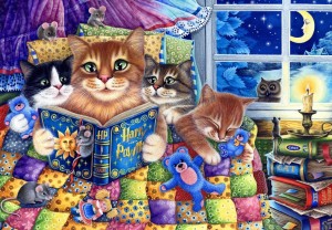 Bluebird: Kitten Bedtime Stories (1000) kattenpuzzel