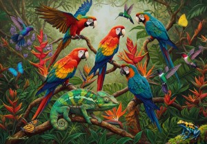 Bluebird: Tropical Harmony (1000) legpuzzel
