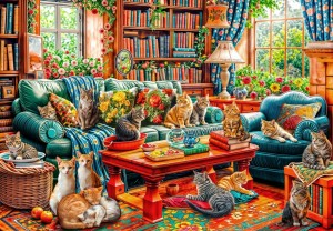 Bluebird: Cosy Lounge (1000) kattenpuzzel