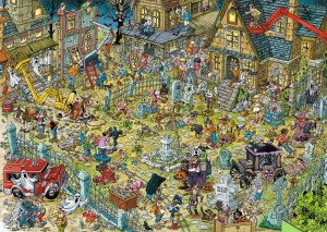 Ravensburger: Movie Set - Haunted Town (1000) halloweenpuzzel