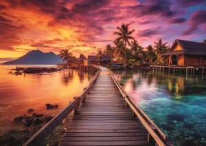 Trefl: Paradise Island (1000) SCHADE AAN DOOS OP = OP