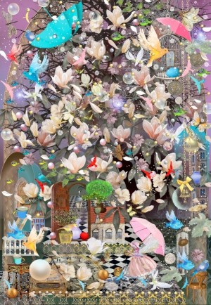 Grafika: Gentle Spring Breeze (1000) verticale puzzel