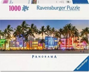 Ravensburger: Night Glow on Ocean Drive (1000) panoramapuzzel