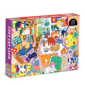 Mudpuppy: Cozy Cat Club (1000) kattenpuzzel