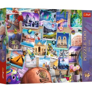 Trefl: Wanderlust Moodboard (500) legpuzzel