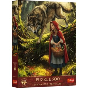 Trefl: Little Red Riding Hood and Wolf (500) verticale puzzel