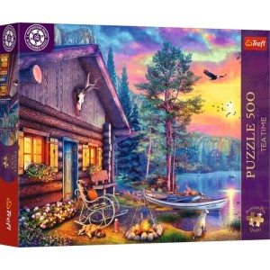 Trefl: Evening Sunset Cabin (500) legpuzzel