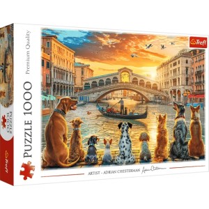 Trefl: Dogs in Venice (1000) hondenpuzzel