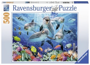 Ravensburger: Dolphins in the Coral Reef (500) legpuzzel