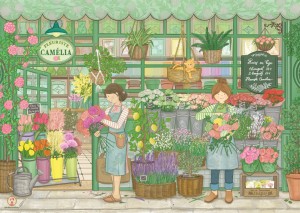 Magnolia: Fleuriste Camelia (1000) legpuzzel
