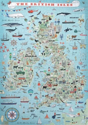 House of Puzzles: The British Isles (1000) verticale puzzel