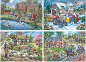 House of Puzzles: Life in the Country (4x500) legpuzzels