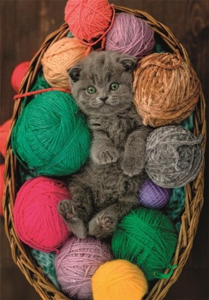Clementoni: Fluffy Kitten (500) verticale puzzel