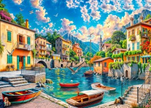 Grafika: My Vacation Village (500) legpuzzel