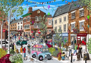 Grafika: Lichfield Street (1000) legpuzzel
