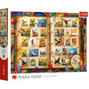 Trefl: Stamp Collection - Bird Atlas (1000) vogelpuzzel
