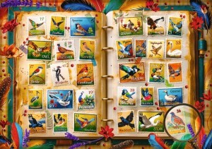 Trefl: Stamp Collection - Bird Atlas (1000) vogelpuzzel
