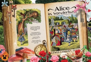 Cobble Hill: Once Upon a Time - Alice in Wonderland (100XL) legpuzzel