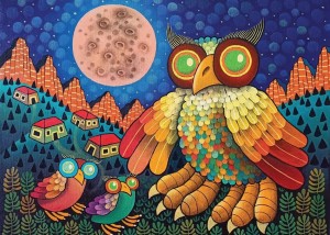 Art and Fable: Alpine Owls (500) legpuzzel