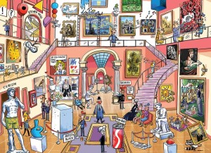 Cobble Hill: Doodletown Museum Mischief (1000) legpuzzel